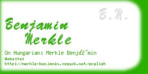 benjamin merkle business card